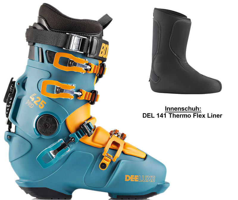 Deeluxe TRACK 425 PRO Hardboot Petrol DEL141-Palau Innenschuh Optional Intec Absatz