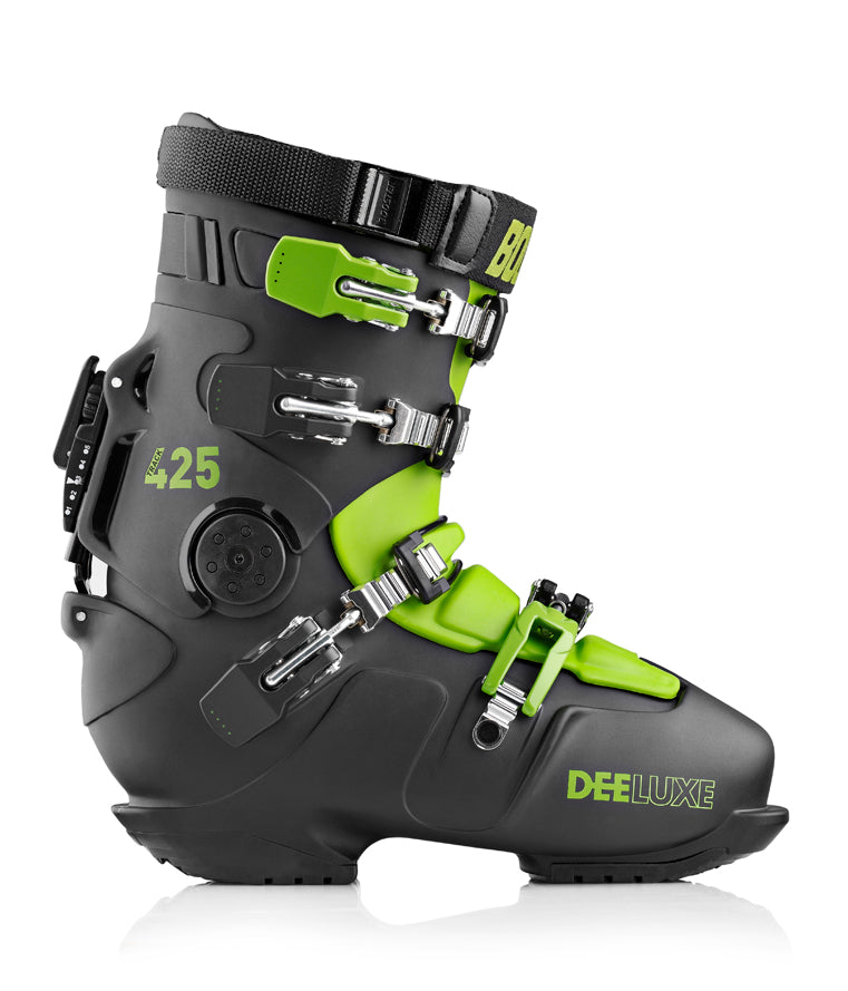 Deeluxe TRACK 425 PRO Hardboot Schwarz Grün HP-Flex 2.0 Innenschuh Optional Intec Absatz