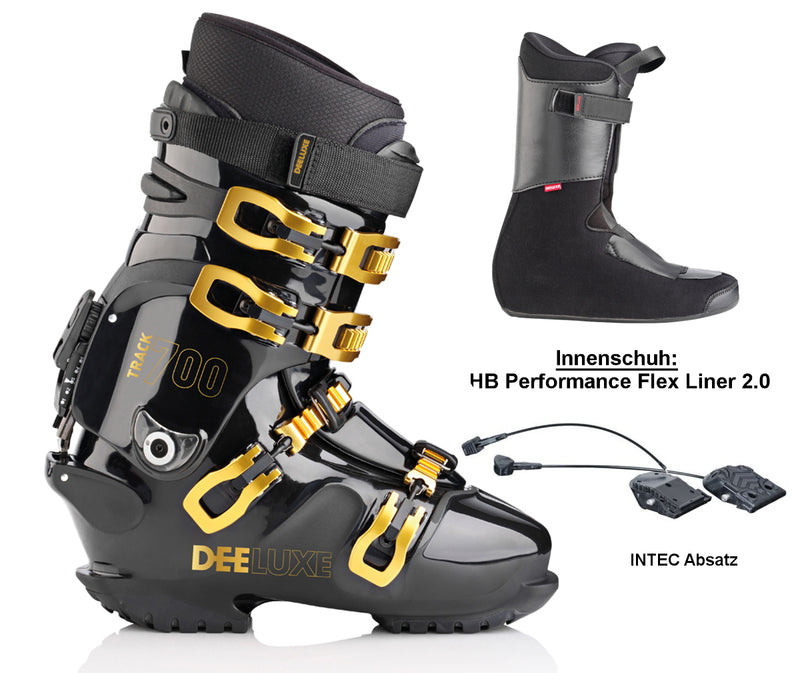 DEELUXE TRACK 700 Hardboot Schwarz HP-Flex 2.0 Innenschuh Optional Intec Absatz