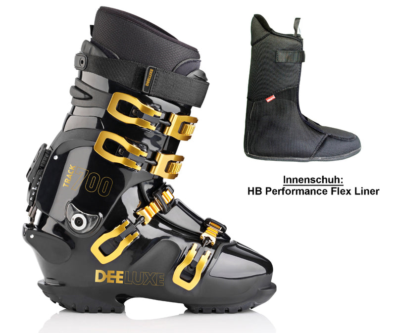 Deeluxe TRACK 700 Hardboot Schwarz HP-Flex Innenschuh Optional Intec Absatz