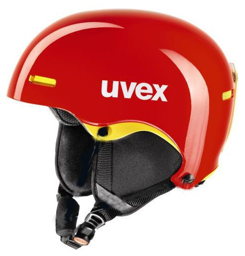 Uvex hlmt 5 race Skihelm Snowboardhelm Helm chillired/yellow Alpin Ski Snowboard
