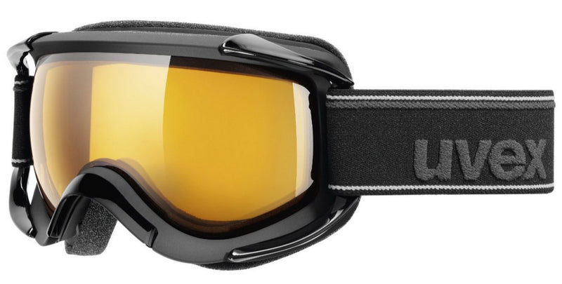 Uvex Sioux pure black mat Skibrille Snowboard lens-sheric goldlite S1
